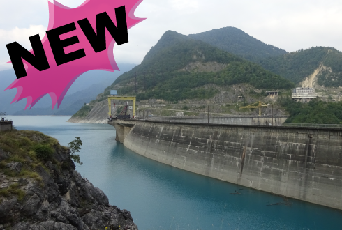 Bild Stausee mit Dammmauer